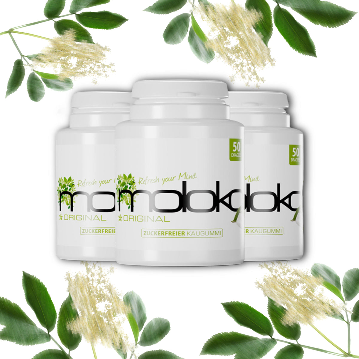 CandyPeak Holunder 🌿 Moloko - Kaugummi (50 Stk)