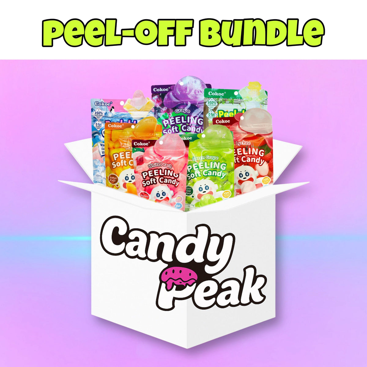 Cokoc Peel-Off Candy Bundle (7 versch. Sorten)