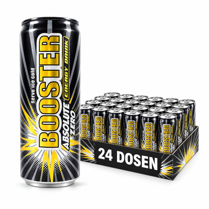 Booster 24x Absolute Zero Energy 330ml 24x Booster Energy Drink 330ml Sparset (versch. Sorten)