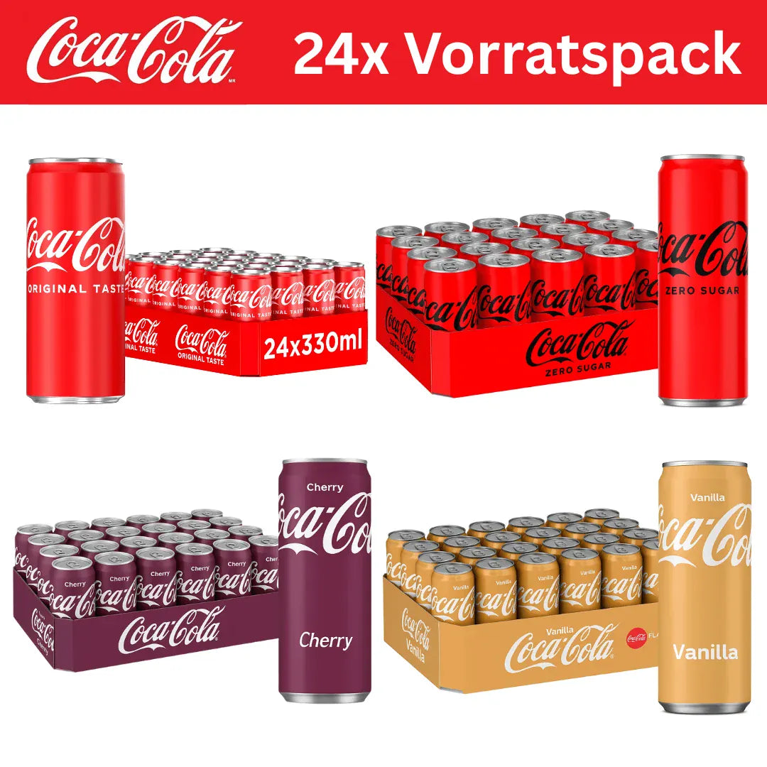 Coca Cola 24x CocaCola 330ml Vorratspack (versch. Sorten)