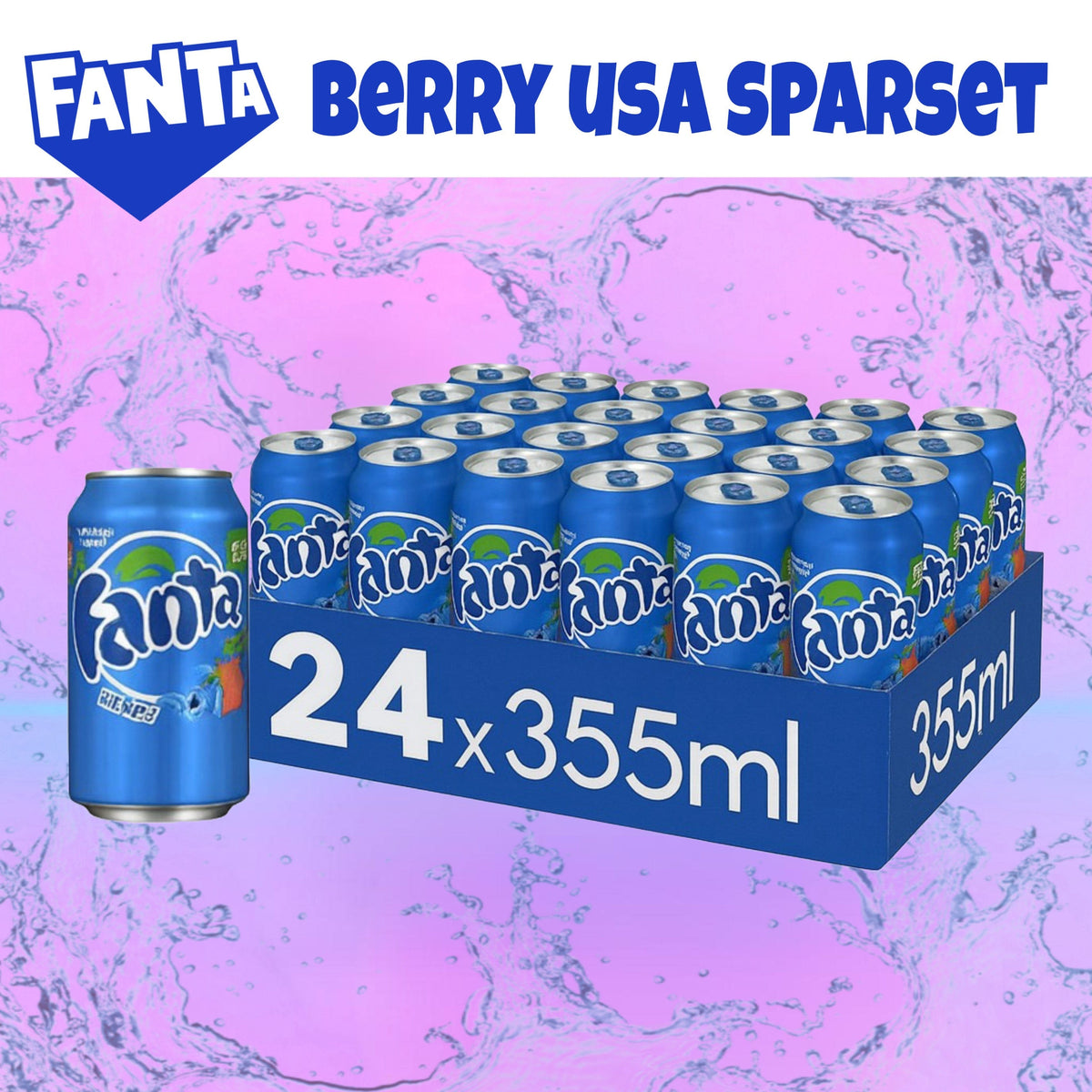 Fanta 24x Fanta Berry USA 355ml Sparset
