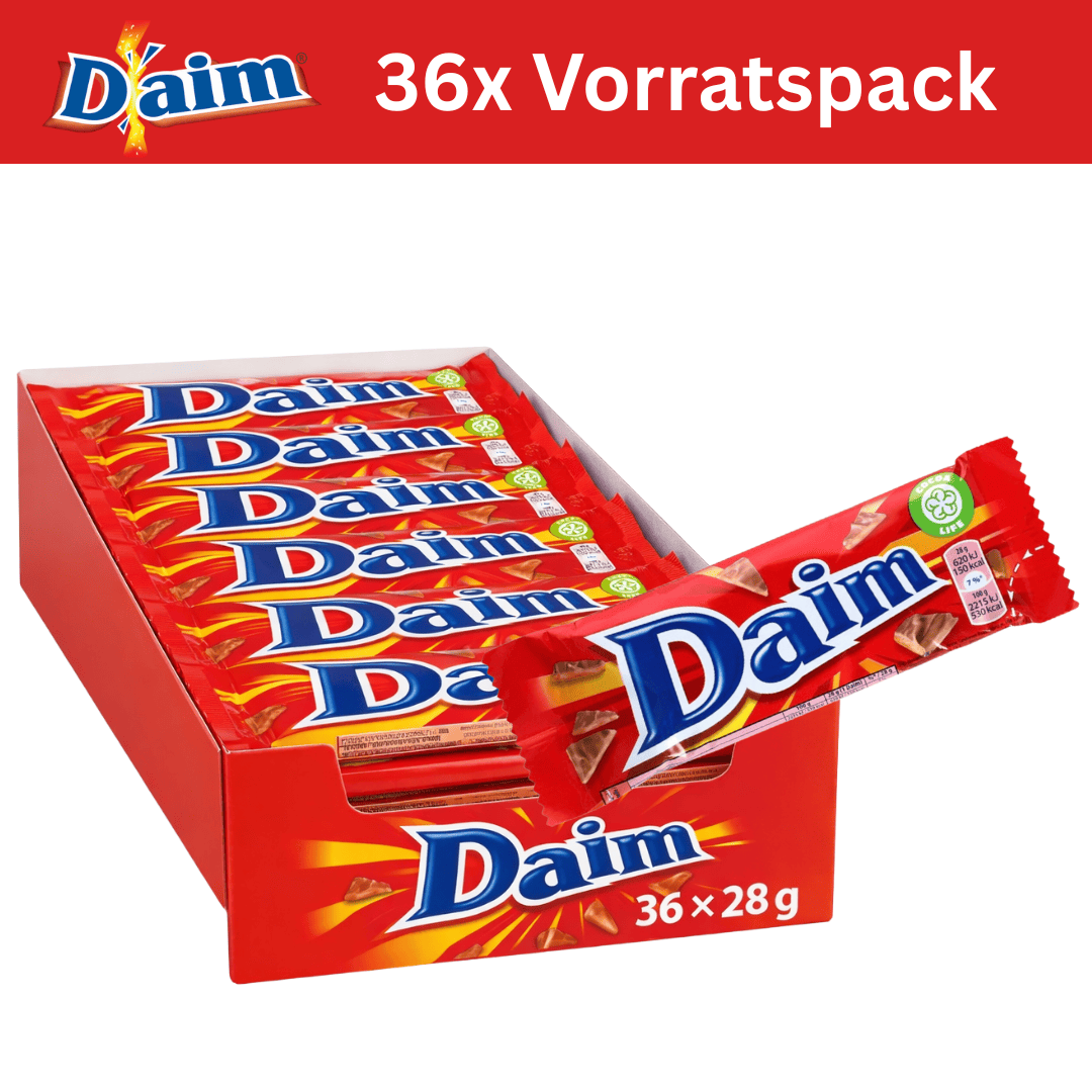 Daim 36x Daim Schokoriegel 28g (Vorratspack)