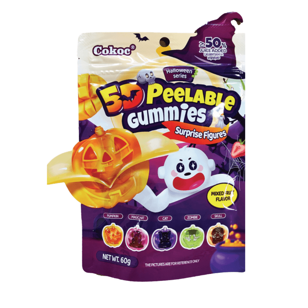 Cokac 5D Gummies Halloween Edition 60g Cokoc - Peeling Soft Candy 75g