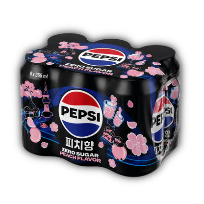 Pepsi 6er-Set Pepsi Asia White Peach Zero 330ml