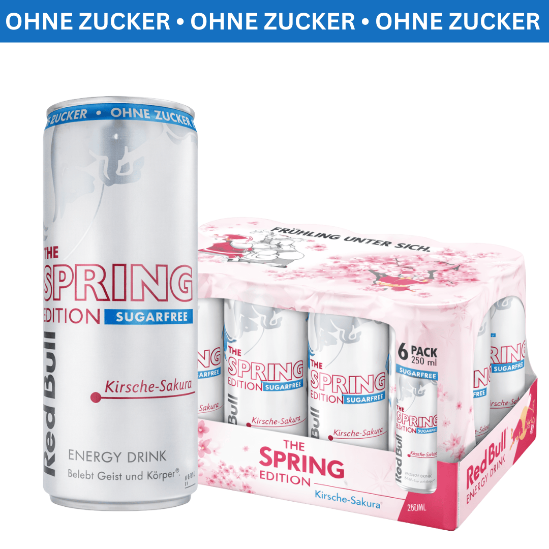 RedBull 6er-Set RedBull - Sakura Kirsche Zuckerfrei 250ml (Spring Edition 2026)