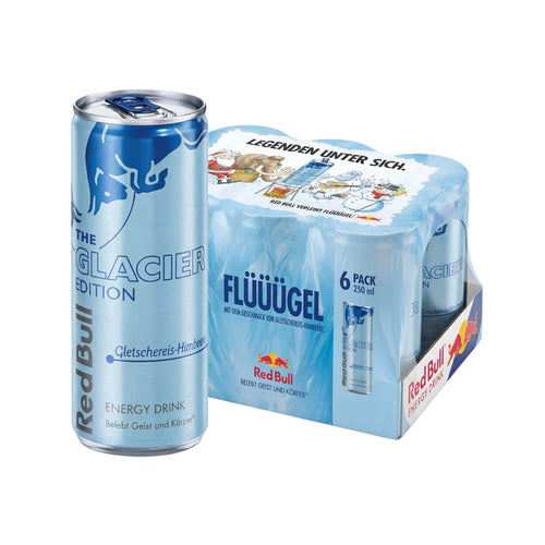 RedBull The Glacier Edition - Gletschereis Himbeere 250ml (Limited Edition) – Lot de 6