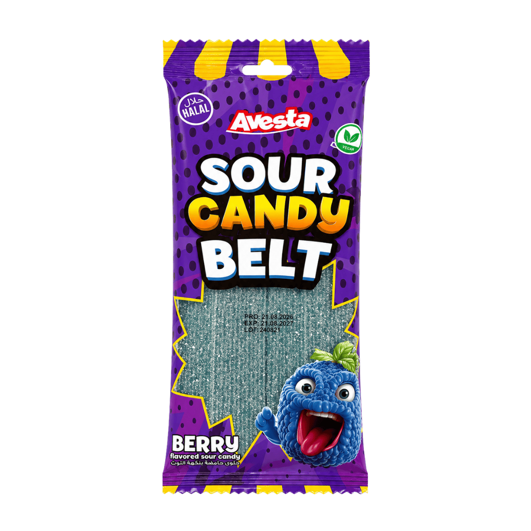 CandyPeak Avesta - Sour Candy Belts Berry 70g