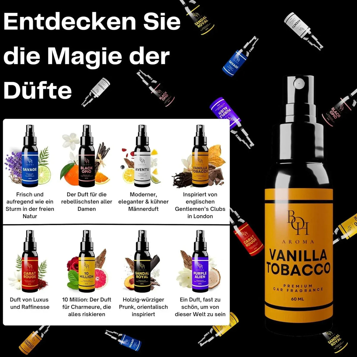 CandyPeak BOH Aroma Auto Duft 60ml (versch. Sorten)