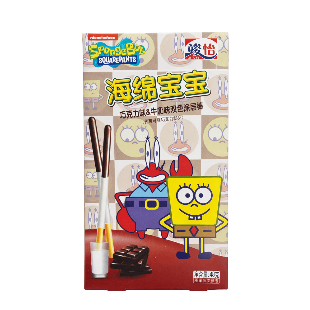Junyi Chocolate/Milk 48g JUNYI - Spongebob Sticks 48g (versch. Sorten)
