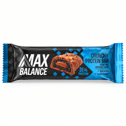 Max Balance Cookie Milk Chocolate 45g Max Balance - Crunchy Protein Bar 31% Protein 45g (versch. Sorten)