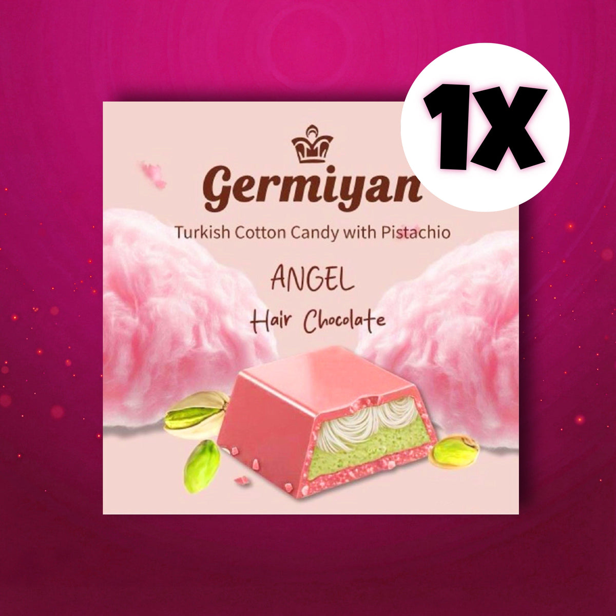 Germiyan Einzeln Germiyan - Angel Hair Schokolade 90g (Mindesthaltbarkeitsdatum März 2026)