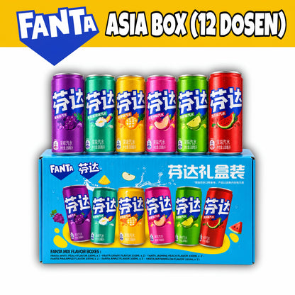 Fanta Fanta Asia Geschenkbox mit 6 versch. Sorten (6x2 Dosen à 330ml)