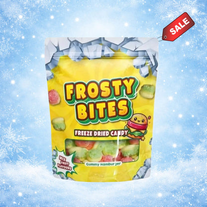Frosty Bites Gummy Hamburger 50g Gefriergetrocknete Frosty Bites 50g (versch. Sorten)
