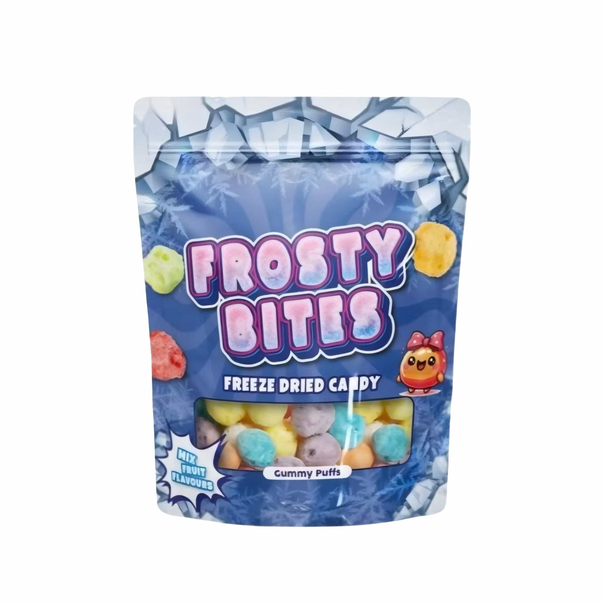 Frosty Bites Gummy Puffs 50g Gefriergetrocknete Frosty Bites Worms 50g