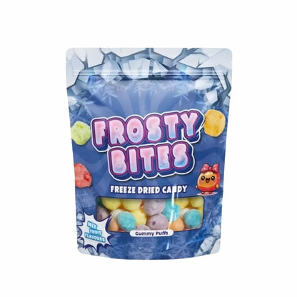 Frosty Bites Gummy Puffs 50g Gefriergetrocknete Frosty Bites Worms 50g