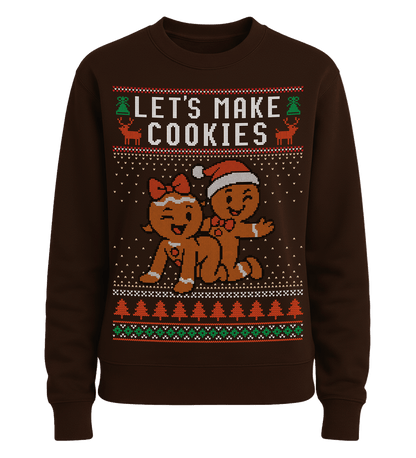 Shirtee Unisex Sweatshirt Hot Chocolate / XS UGLY SWEATER „Let's make cookies“  - Unisex Pullover