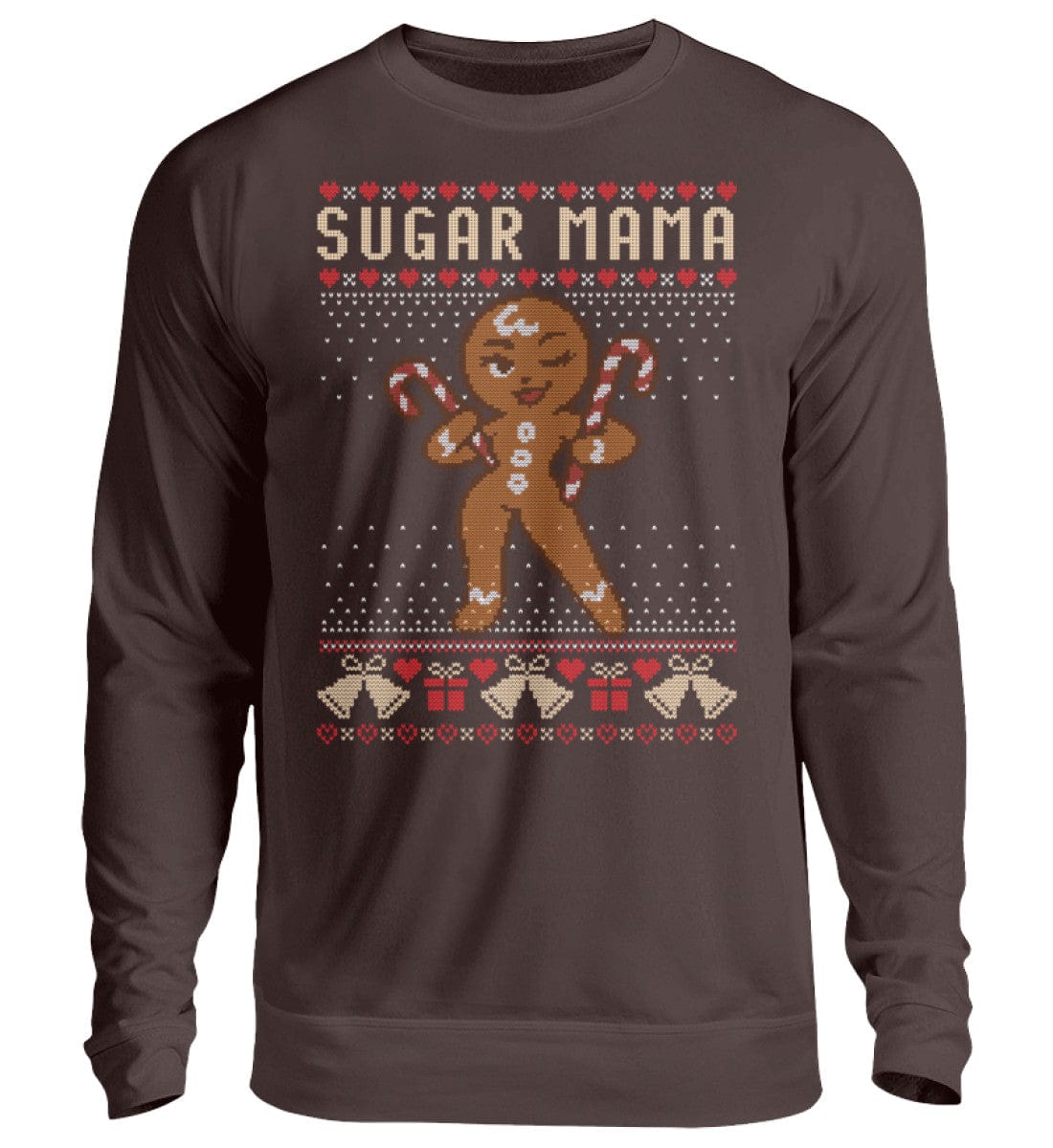 Shirtee Unisex Sweatshirt Hot Chocolate / XS UGLY SWEATER „Sugar Mama“  - Unisex Pullover
