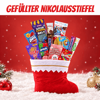 Gefüllter Nikolausstiefel 2026 (12 Artikel aus aller Welt)