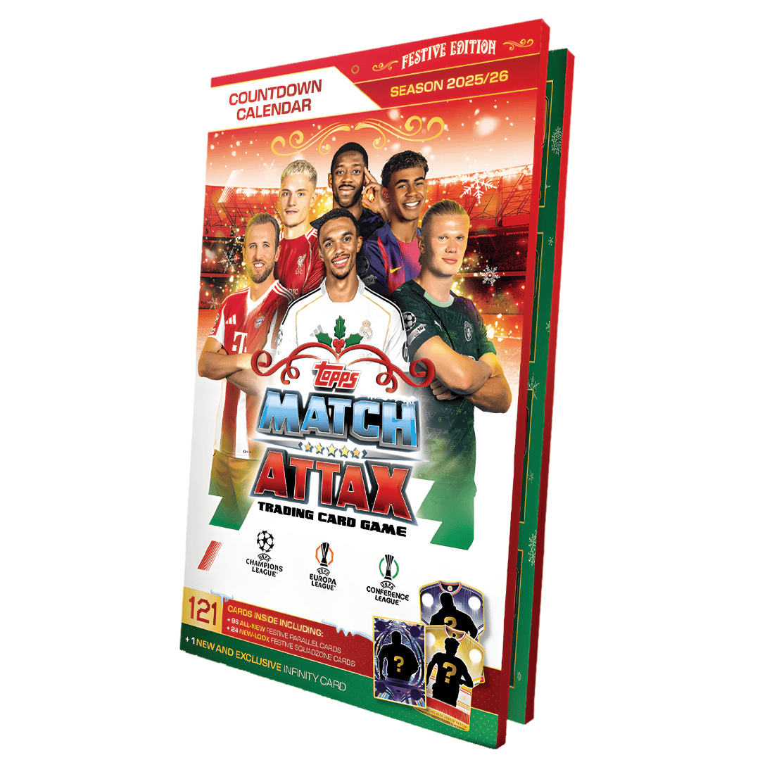 CandyPeak Match Attax UEFA Adventskalender 2025/2026 (Trading Card Game/Sammelkarten)
