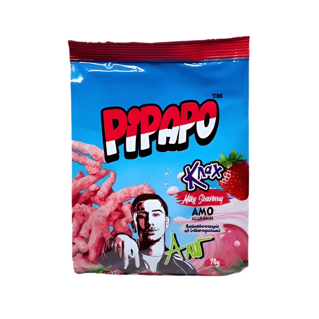 Amo Milky Strawberry 70g Pipapo Knax Chips 70g by Amo (versch. Sorten)