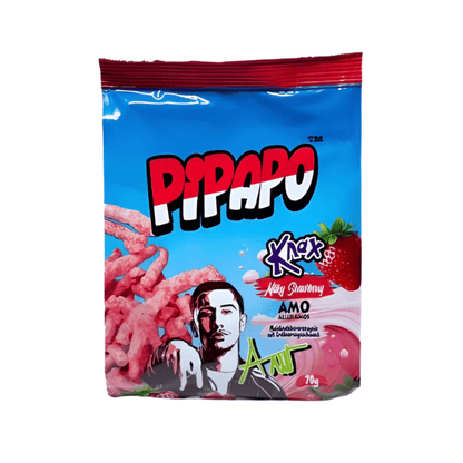 Amo Milky Strawberry 70g Pipapo Knax Chips 70g by Amo (versch. Sorten)