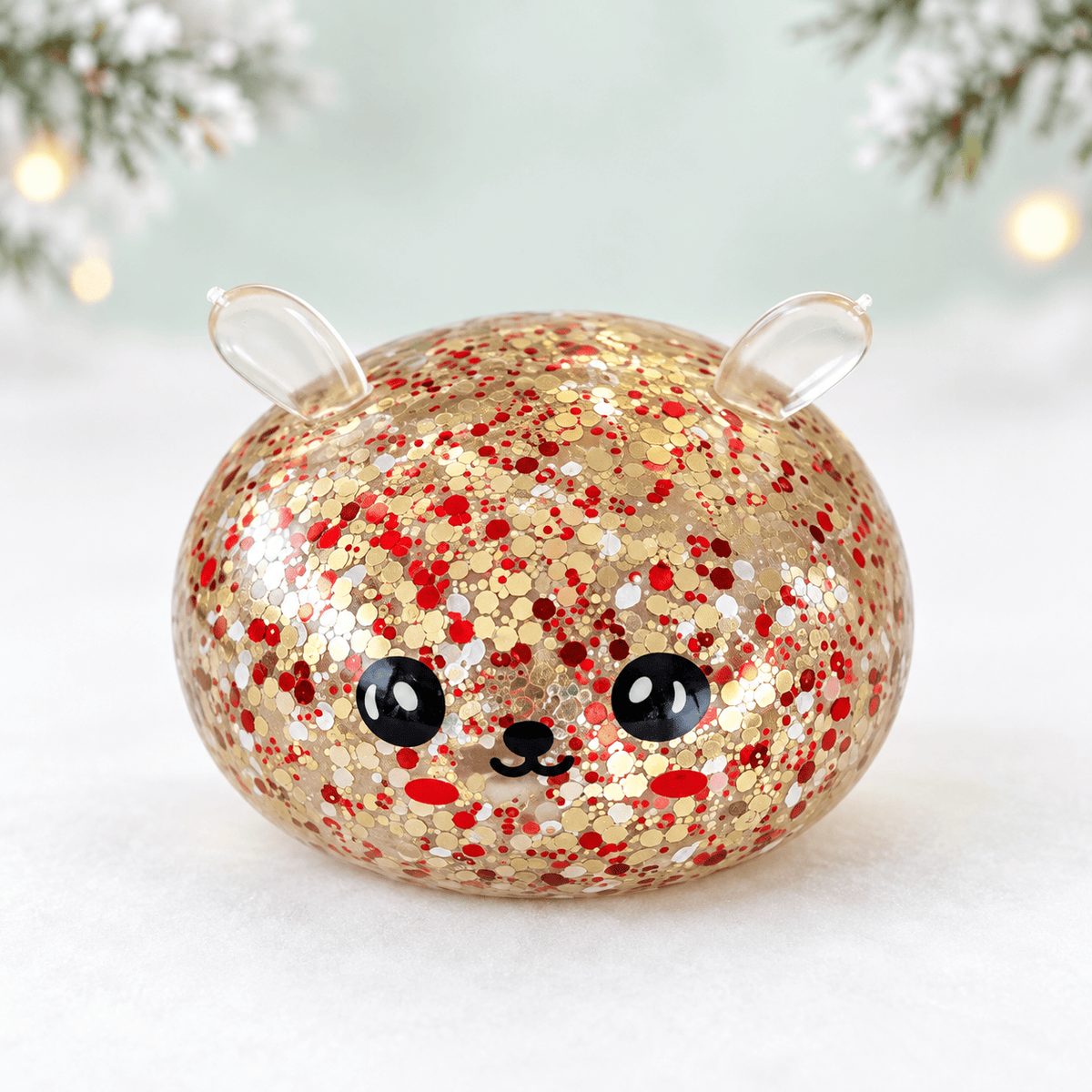 CandyPeak Mystery Squishy Buns, 100% Glitter garantiert (Christmas Edition)