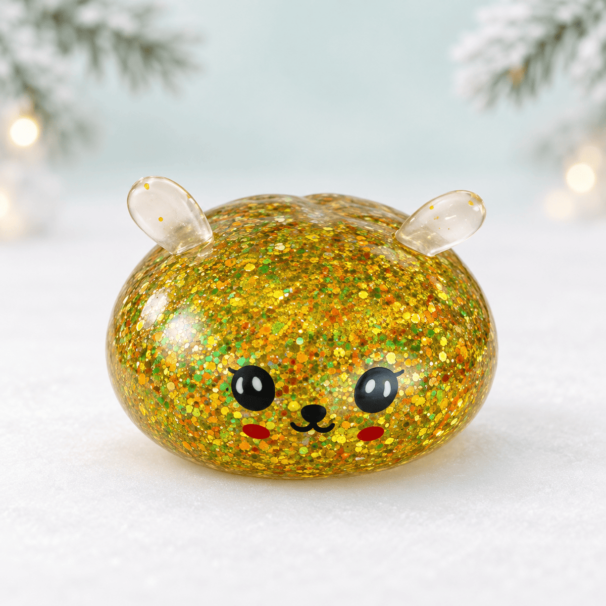 CandyPeak Mystery Squishy Buns, 100% Glitter garantiert (Christmas Edition)