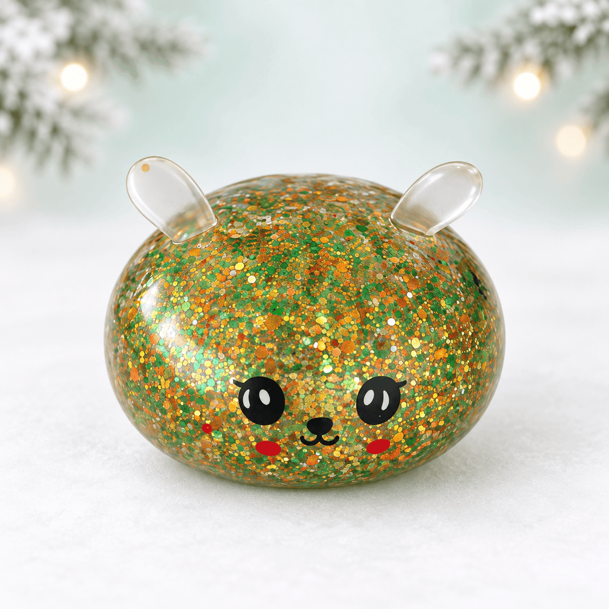 CandyPeak Mystery Squishy Buns, 100% Glitter garantiert (Christmas Edition)