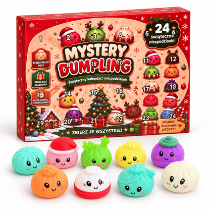 CandyPeak Mystery Squishy Dumpling Adventskalender 2026 (24 Türen mit Mini Dumpling Überraschungen)