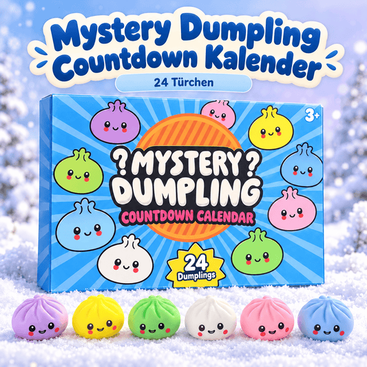 CandyPeak Mystery Squishy Dumpling Adventskalender 2026, Countdown Kalender (24 Türen mit Mini Dumpling Überraschungen)