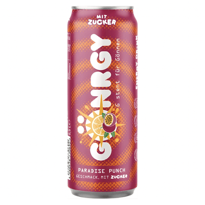 GÖNRGY Paradise-Punch (mit Zucker) 500ml GÖNRGY Energydrink 500ml (versch. Sorten) / Limited Editions