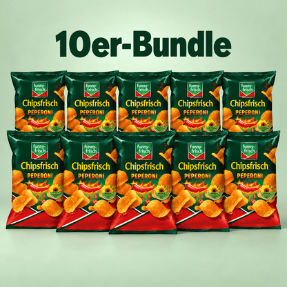 Funny-Frisch Peperoni 150g / 10er-Sparset Funny-Frisch Chipsfrisch 150g (versch. Sorten)