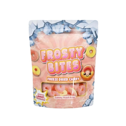 Frosty Bites Pfirsich Ringe 50g Gefriergetrocknete Frosty Bites Worms 50g