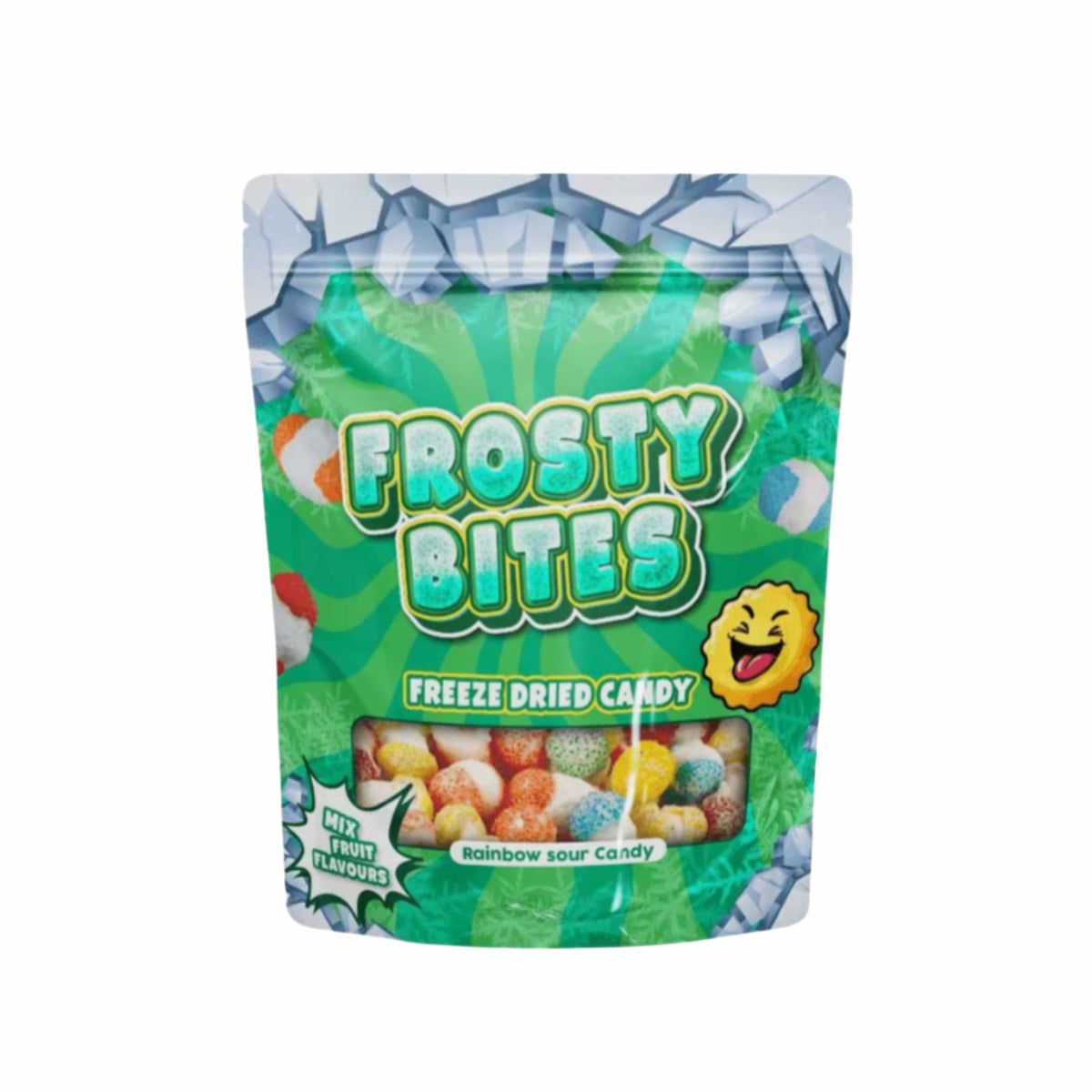 Frosty Bites Rainbow Sour Candy 50g Gefriergetrocknete Frosty Bites Worms 50g