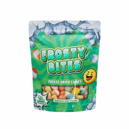 Frosty Bites Rainbow Sour Candy 50g Gefriergetrocknete Frosty Bites Worms 50g