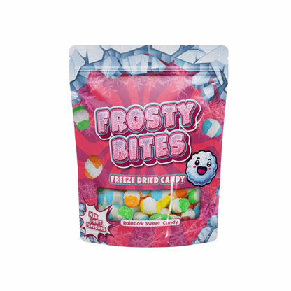 Frosty Bites Rainbow Sweet Candy 50g Gefriergetrocknete Frosty Bites Worms 50g