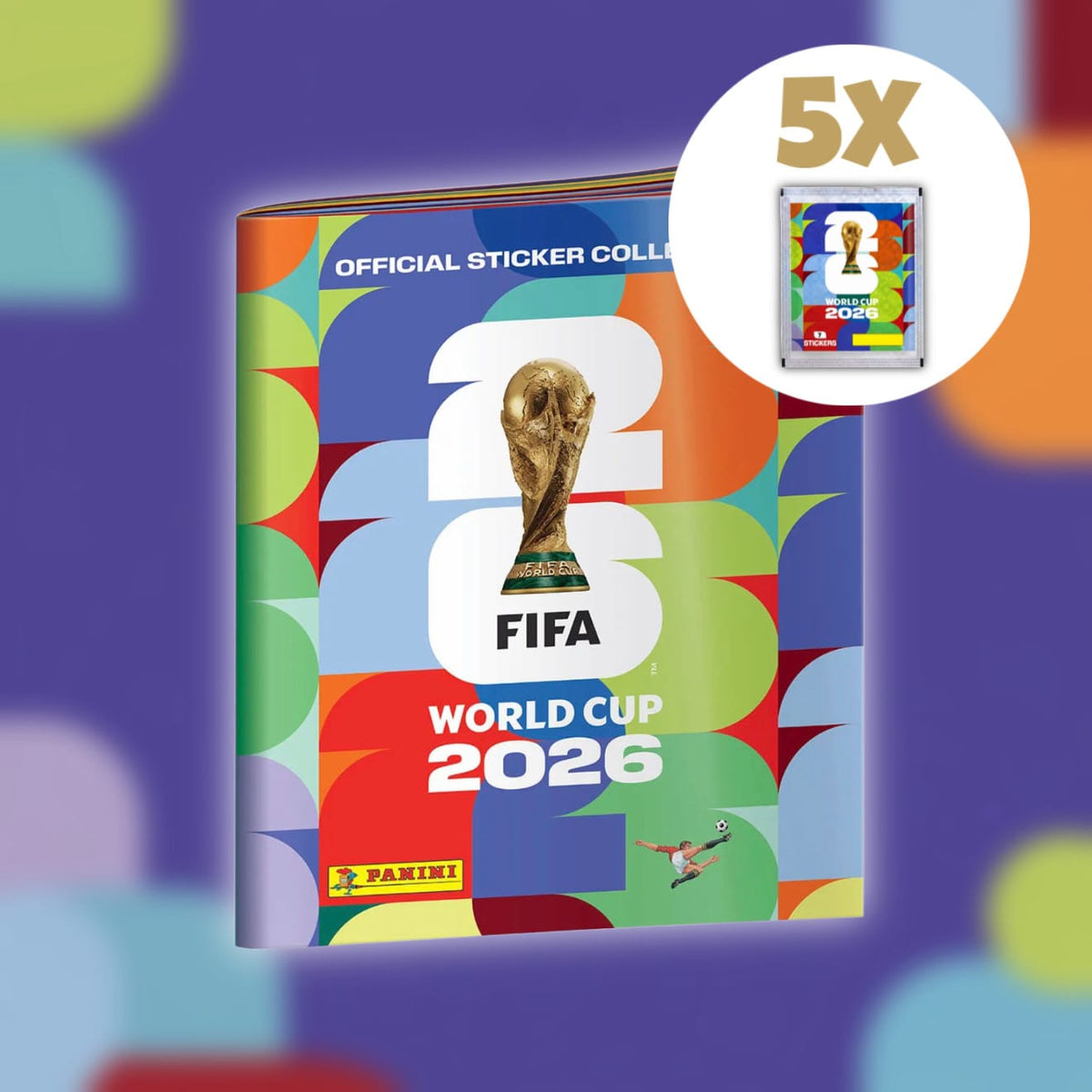 Panini Sammelheft + 5x Stickerpack Panini FIFA World Cup 2026 Sammelheft (offiziell)