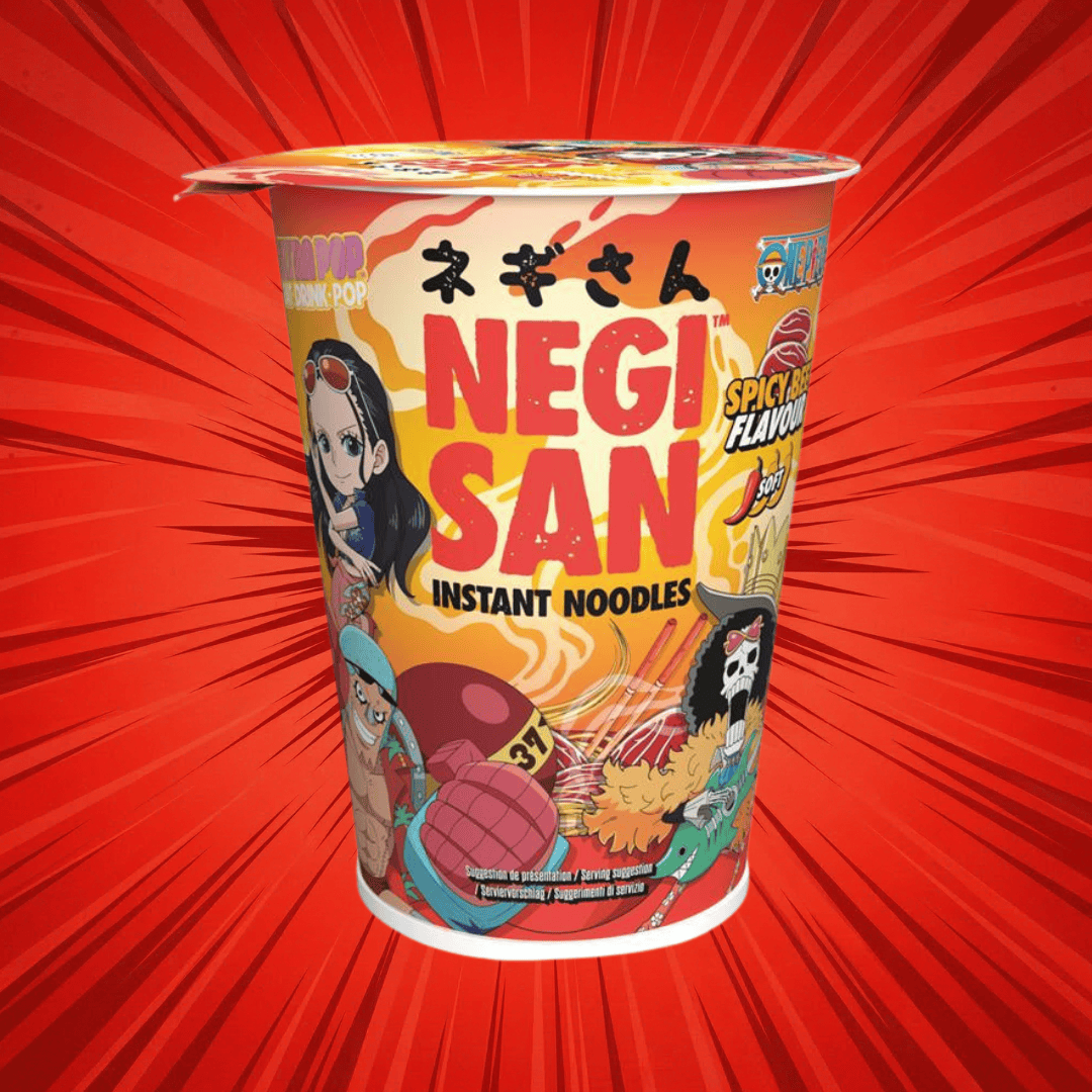 UltraPop Spicy Beef 65g (One Piece) UltraPop - Negisan Instant Noodles 65g (versch. Sorten)