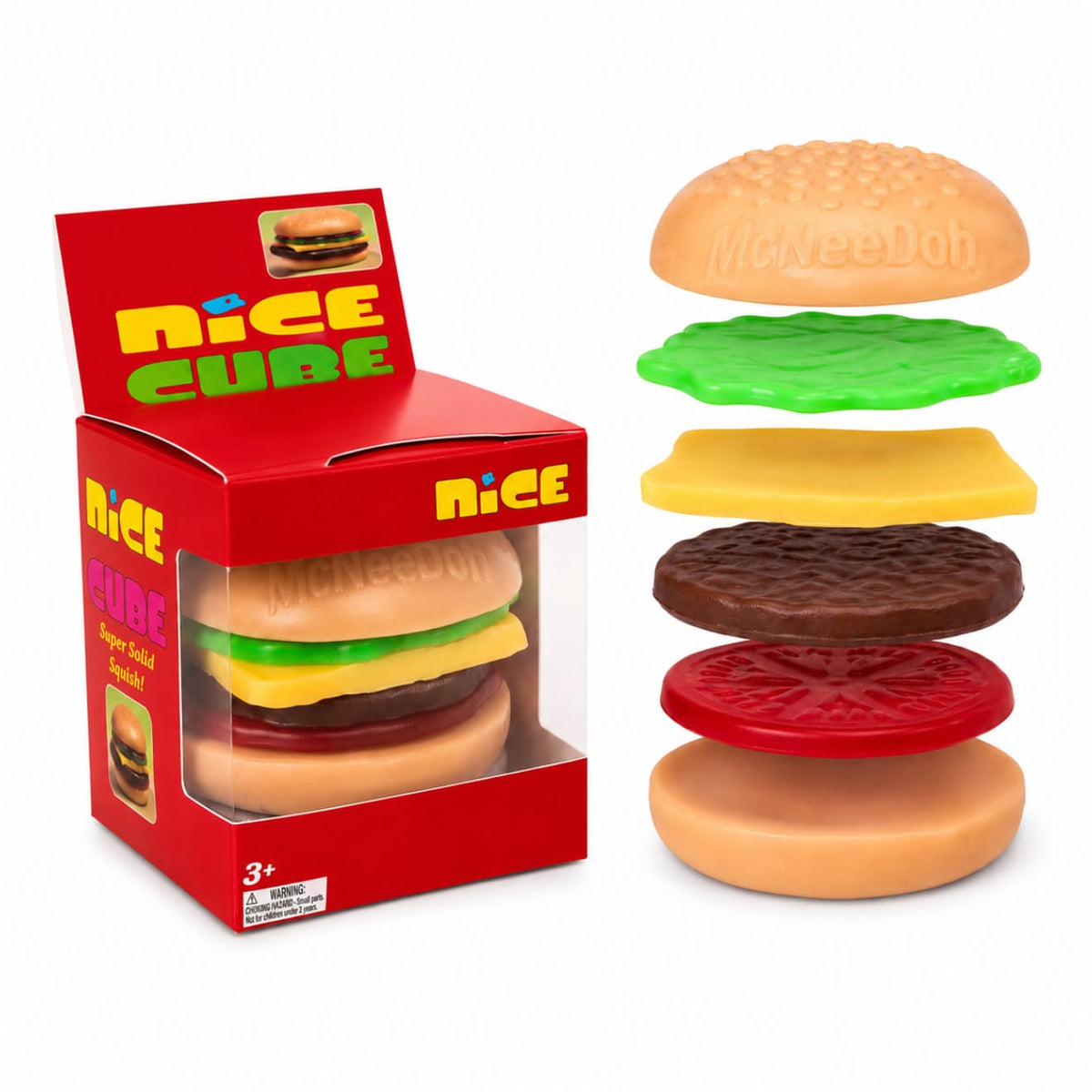 CandyPeak Squishy Squeeze Burger Anti Stress (6-teilig)