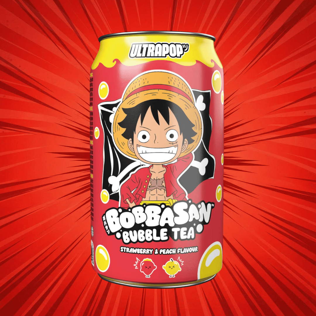 UltraPop Strawberry & Peach 320ml (OnePiece) UltraPop - Bobbasan Bubble Tea 320ml (versch. Sorten)