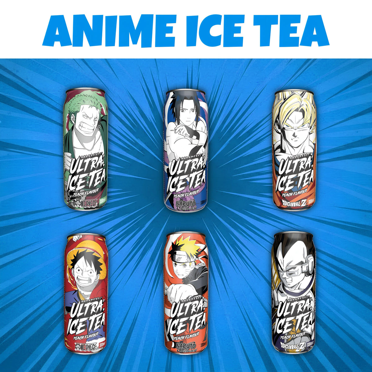 UltraPop UltraPop - Anime Ice Tea Peach 330ml (versch. Editionen)