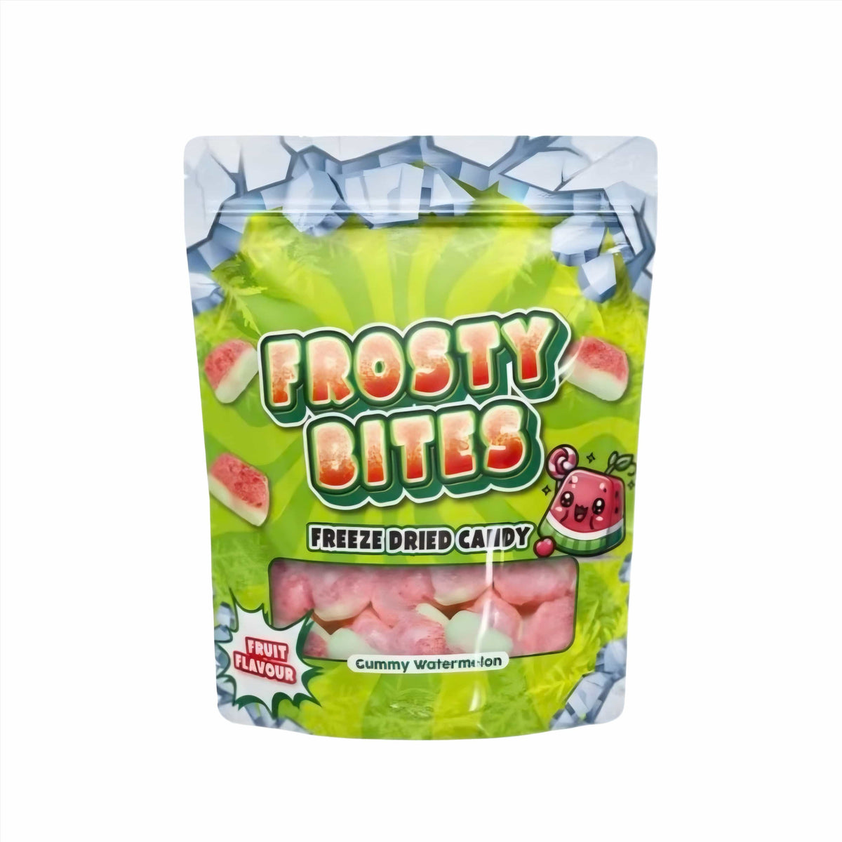 Frosty Bites Wassermelonen Gummi 50g Gefriergetrocknete Frosty Bites Worms 50g