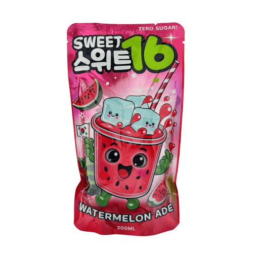 Sweet16 - Korean Pouch Drinks 250ml (versch. Sorten) – Watermelon Ade 200ml